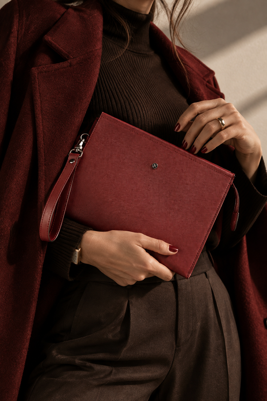 Saffiano Clutch El Çantası