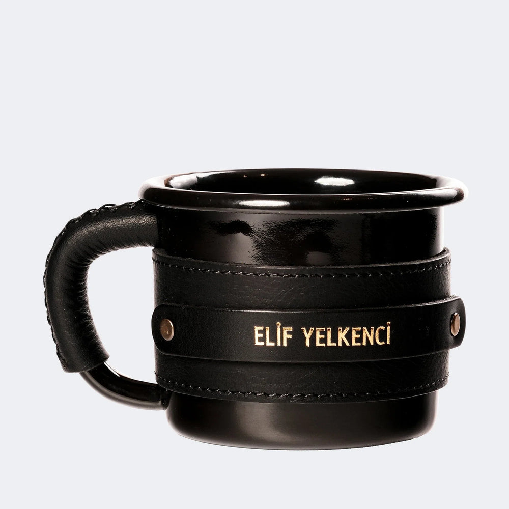 Black Edıtıon Derilenmiş Emaye Kupa