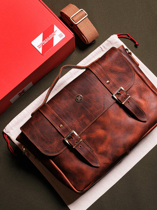Deri Passenger Bag 16"