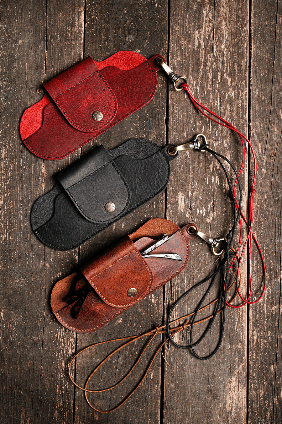 Deri Gözlük Kılıfı ( Boyun Askılı )