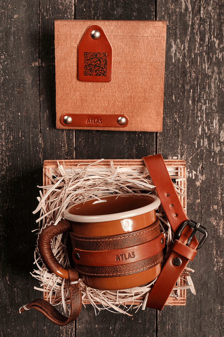 ÇİKOLATA DERİLENMİŞ EMAYE KUPA