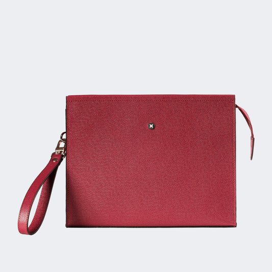 Saffiano Clutch El Çantası – Kırmızı